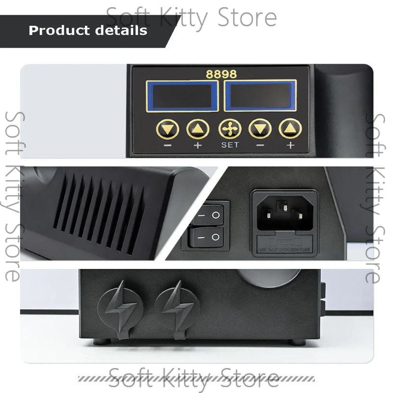 750W 2 in 1 Alat Solder dan Pi - 2 In 1 Soldering Rework Station 750W ulasan dan harga